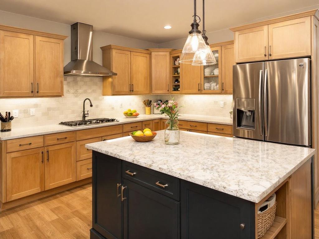 Image showcasing a gorgeous kitchen transformation by a leading kitchen remodel contractor in Dedham, MA.