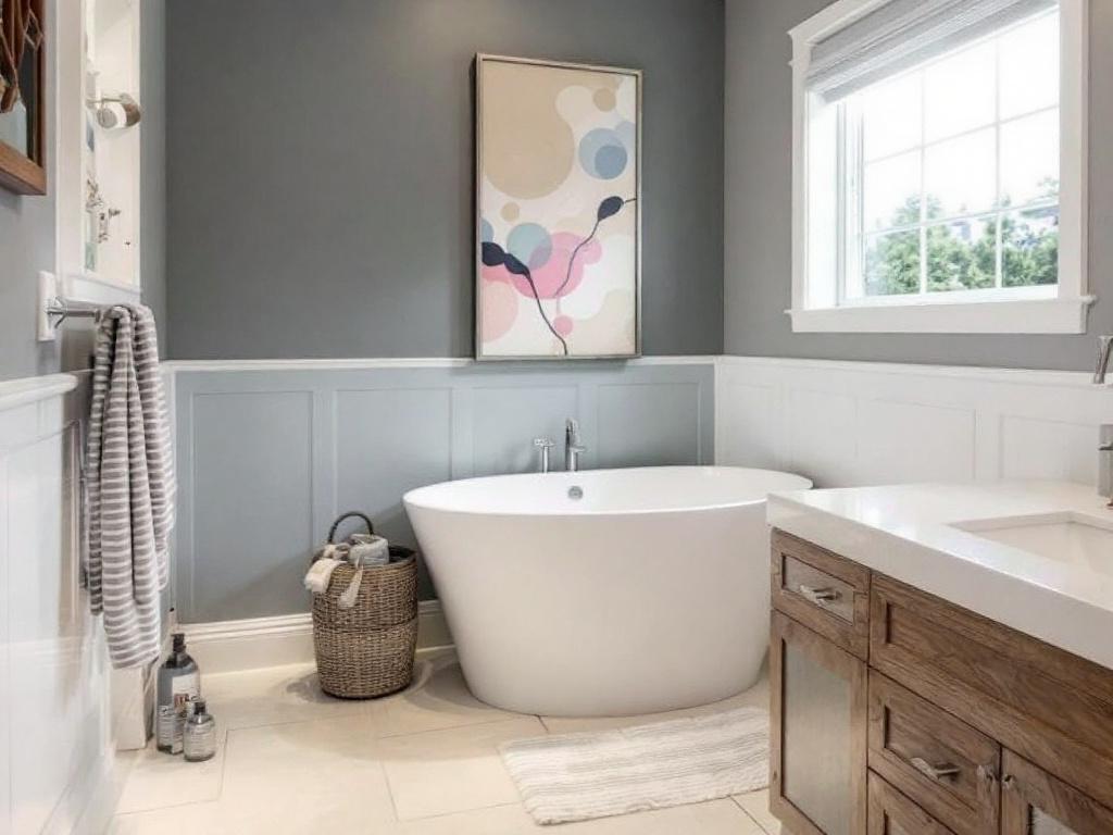 A newly remodeled modern basement in Medfield showcasing contemporary design elements.