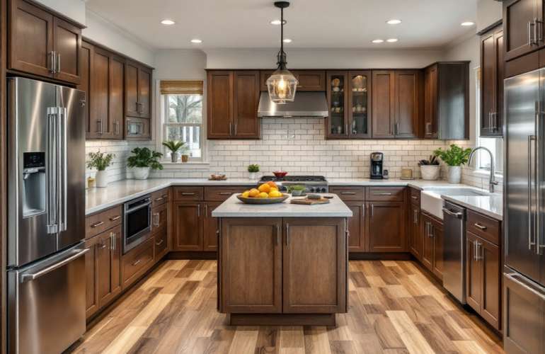 Ultra-Modern Kitchen Perfectly Crafted by the Best Kitchen Renovation Contractors Near Winchester MA